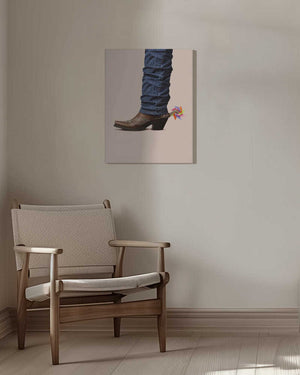Tablou canvas „Not Serious Cowboy” de Artem Pozdniakov