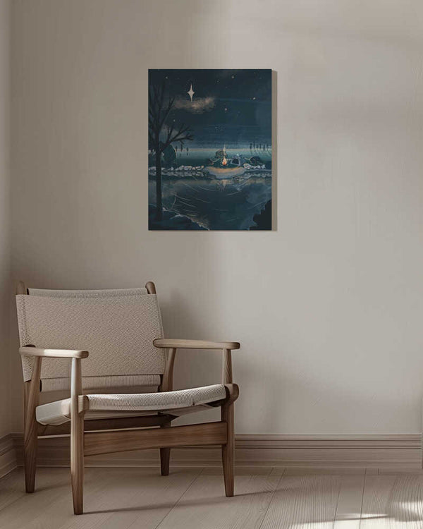 Tablou canvas „Christmas Camping” de Goed Blauw