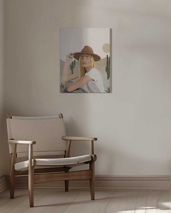 Tablou canvas „Cowgirl” de Emel Tunaboylu