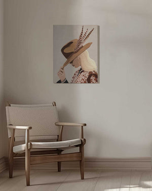 Tablou canvas „Feathered Elegance” de Emel Tunaboylu