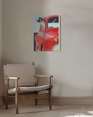 Tablou canvas „Zoom Dog” de ByKammille