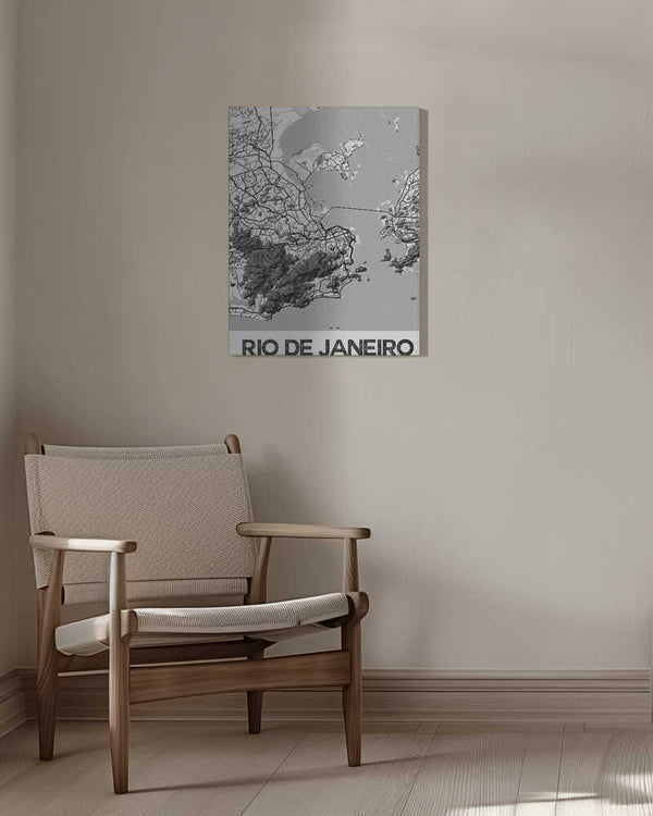 Tablou canvas „Rio De Janeiro White” de StudioSix