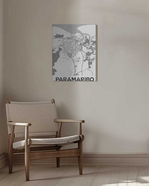 Tablou canvas „Paramaribo White” de StudioSix