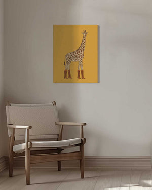 Tablou canvas „Jolene the Cowgirl Giraffe” de Anyone Can Yeehaw