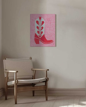 Tablou canvas „Heartbreak Heels” de Anyone Can Yeehaw