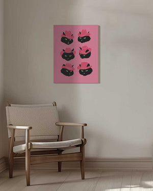 Tablou canvas „Marcy the Cowgirl Cat” de Anyone Can Yeehaw