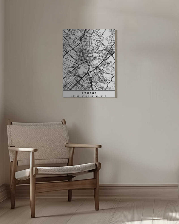 Tablou canvas „Black Maps 05” de Emiliano Deificus