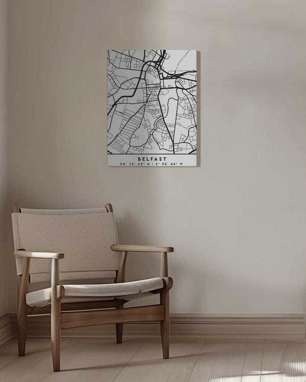 Tablou canvas „Black Maps 12” de Emiliano Deificus