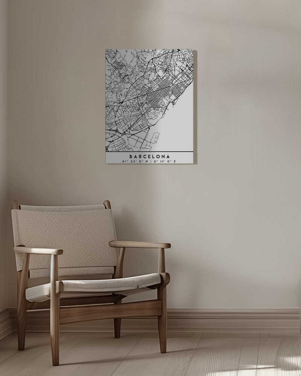 Tablou canvas „Black Maps 09” de Emiliano Deificus