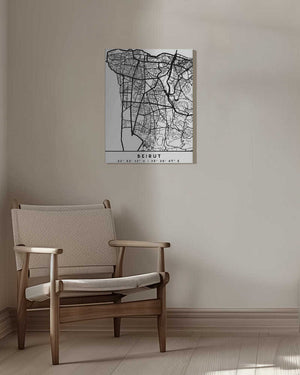Tablou canvas „Black Maps 11” de Emiliano Deificus