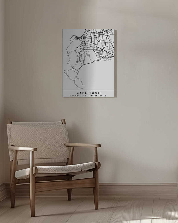 Tablou canvas „Black Maps 18” de Emiliano Deificus