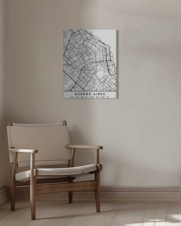 Tablou canvas „Black Maps 17” de Emiliano Deificus