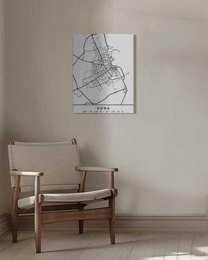 Tablou canvas „Black Maps 26” de Emiliano Deificus