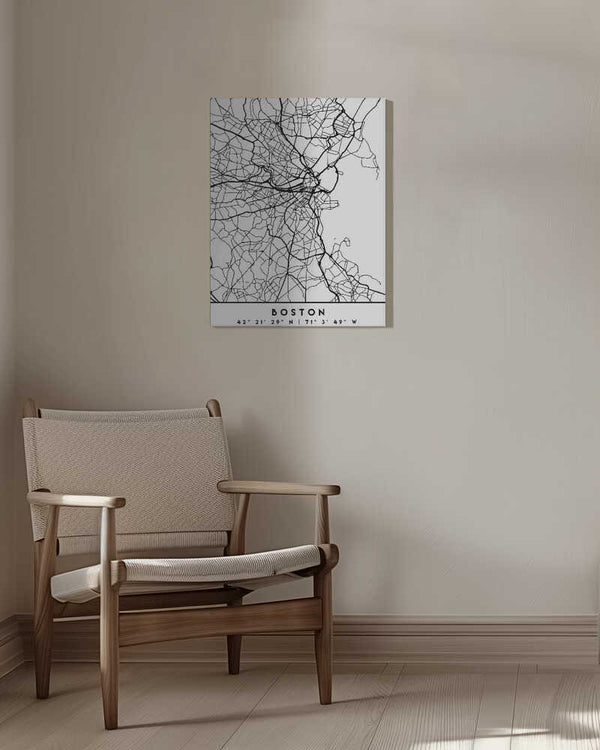 Tablou canvas „Black Maps 16” de Emiliano Deificus