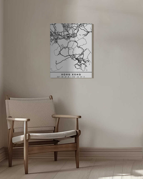 Tablou canvas „Black Maps 32” de Emiliano Deificus