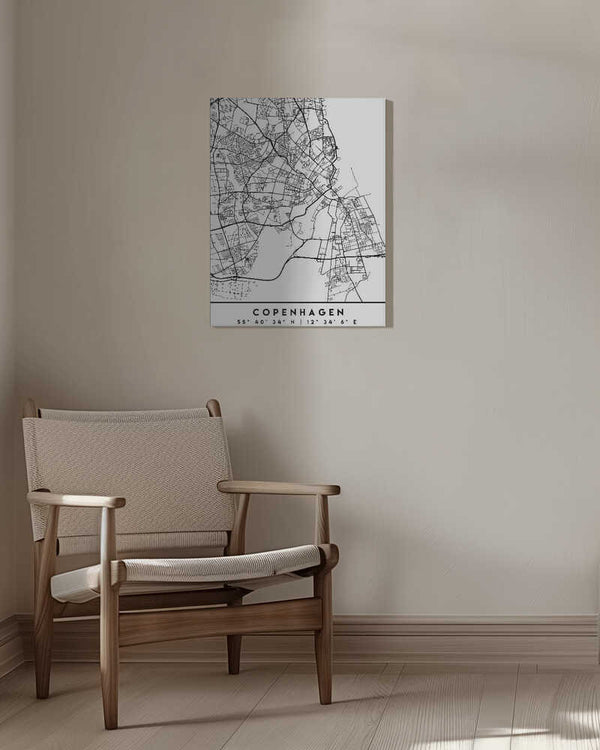 Tablou canvas „Black Maps 23” de Emiliano Deificus