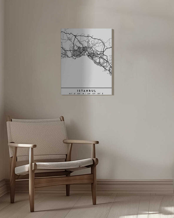 Tablou canvas „Black Maps 35” de Emiliano Deificus