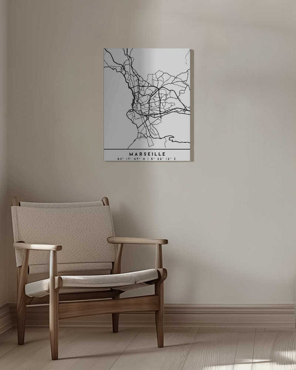 Tablou canvas „Black Maps 48” de Emiliano Deificus