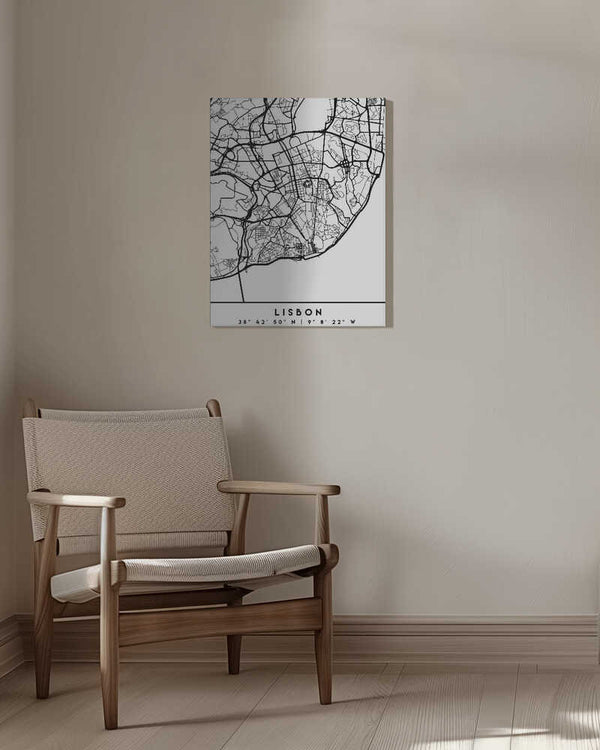 Tablou canvas „Black Maps 39” de Emiliano Deificus