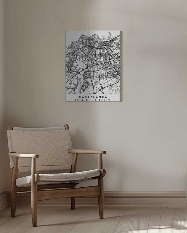 Tablou canvas „Black Maps 19” de Emiliano Deificus