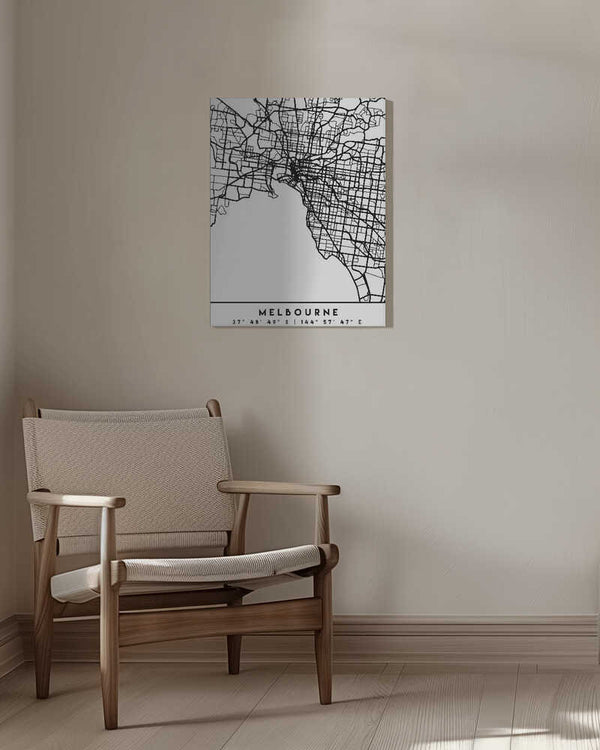 Tablou canvas „Black Maps 50” de Emiliano Deificus