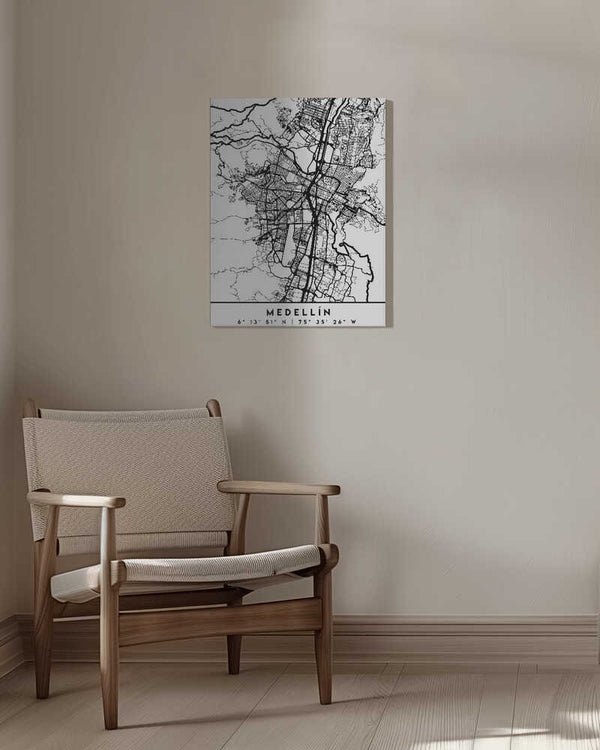 Tablou canvas „Black Maps 49” de Emiliano Deificus