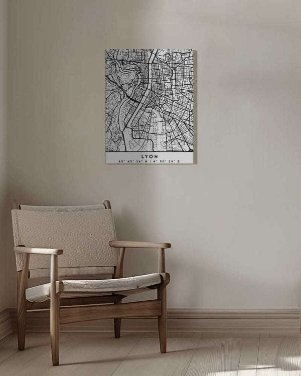 Tablou canvas „Black Maps 43” de Emiliano Deificus