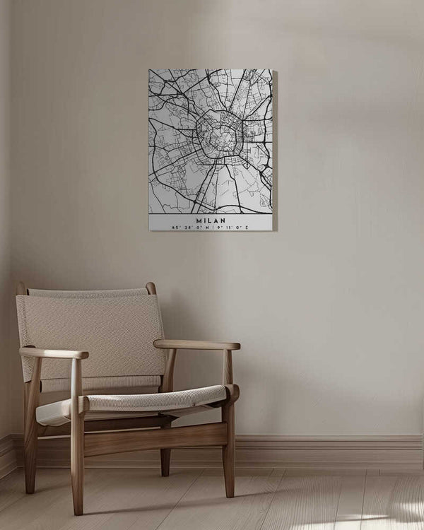 Tablou canvas „Black Maps 54” de Emiliano Deificus