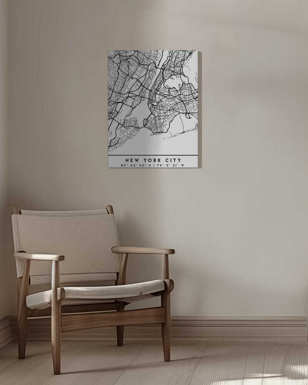 Tablou canvas „Black Maps 61” de Emiliano Deificus