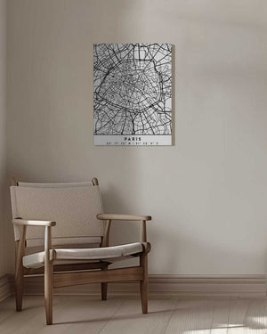 Tablou canvas „Black Maps 64” de Emiliano Deificus