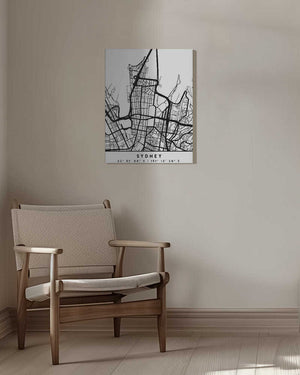 Tablou canvas „Black Maps 84” de Emiliano Deificus