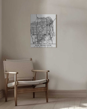 Tablou canvas „Black Maps 75” de Emiliano Deificus