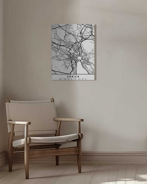 Tablou canvas „Black Maps 95” de Emiliano Deificus