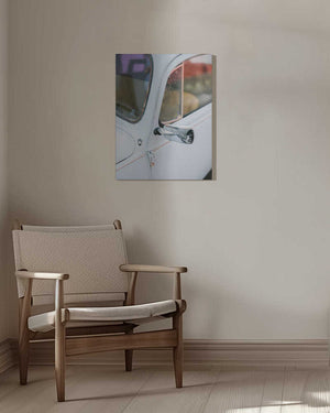 Tablou canvas „Pastel Volskwagen Beetle in the streets of Oaxaca Mexico” de Raisa Zwart