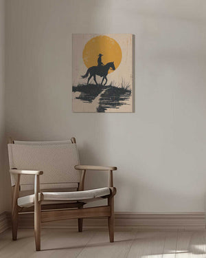 Tablou canvas „Cowboy In the Sunset” de Andreas Magnusson