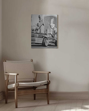 Tablou canvas „Las Vegas Car B&w” de Pictufy Studio III
