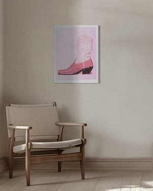 Tablou canvas „P&amp;c Cowgirlboot” de Jenny Liz Rome