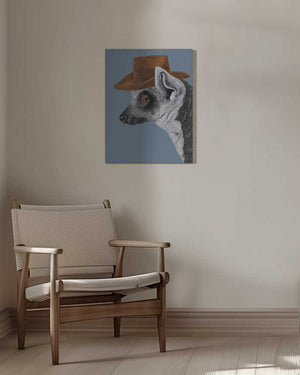 Tablou canvas „Felix The Cowboy Lemur” de Anyone Can Yeehaw