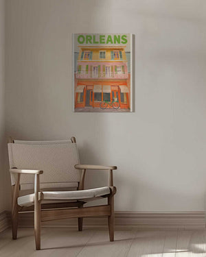 Tablou canvas „New Orleans Louisiana Vintage Travel Poster” de The Whiskey Ginger