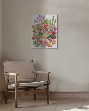 Tablou canvas „Flowering Succulent And Cacti Garden” de uta krogmann