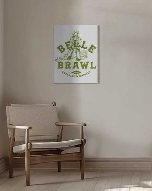 Tablou canvas „Belle Of The Brawl Cowgirl Wall Art” de The Whiskey Ginger