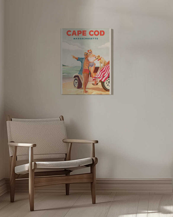 Tablou canvas „Cape Cod Massachusetts Summer Beach Art” de The Whiskey Ginger