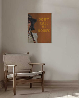 Tablou canvas „Don't Call Me Honey Badass Western Cowgirl Art” de The Whiskey Ginger