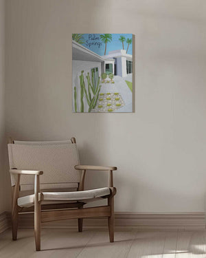 Tablou canvas „Palm Springs Modern Architecture by Artist Carla Daly” de Carla Daly