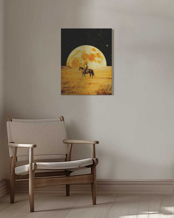 Tablou canvas „Lunar Cowboy” de Taudalpoi