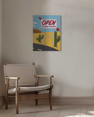 Tablou canvas „Open To New Friends” de Rankin Willard