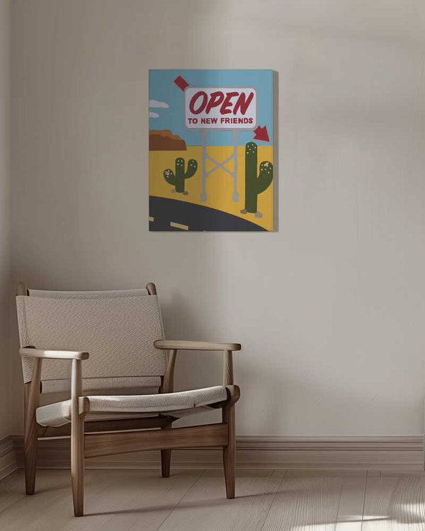 Tablou canvas „Open To New Friends” de Rankin Willard