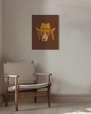 Tablou canvas „Nala The Cutest Cowgirl Pup” de Anyone Can Yeehaw