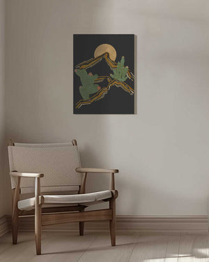 Tablou canvas „Rocky Mountain and Cactus” de Nikita Jariwala