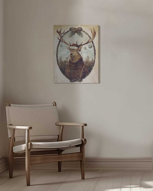 Tablou canvas „Thinking Wild Christmas” de Mike Koubou